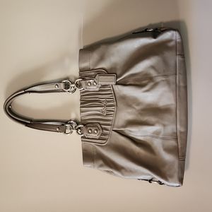 Coach gray Ashley bag